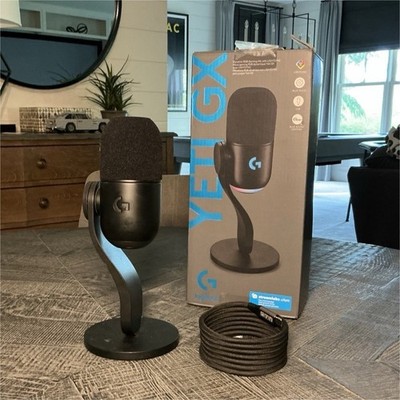 Logitech G Yeti GX Dynamic RGB Gaming Microphone USB-C (Read Desc) 