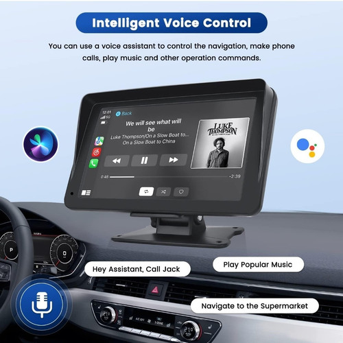 Portable Car Stereo,CarPlay Screen for Apple Car play & Android - Picture 4 of 9