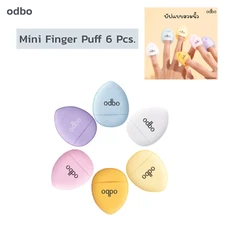 6 Pieces Mini Size Finger Puff Set Makeup Sponge Concealer Foundation Blending