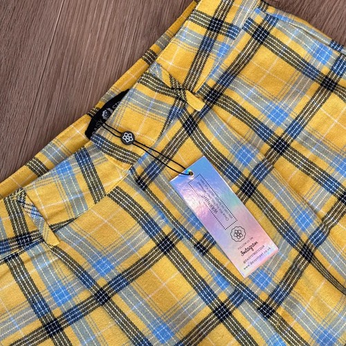 Daisy Street Urban Outfitter Tartan Check Cigarette Y2K Punk Trousers Size UK 10 - 第 3/10 張圖片