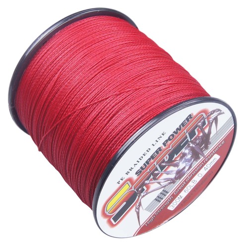 Spider Rosso 100m-2000m 6LB-500LB PE Dyneema Pesca Lenza trecciati Red Trecciati - Picture 4 of 10