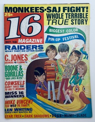 VTG 16 Magazine October 1968 Mike Vincent, Boone & Gorillas No