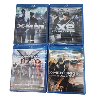 X-Men Wolverine 4 Movie Blu Ray Lot (Last Stand, Origins Wolverine, X-Men, X2)