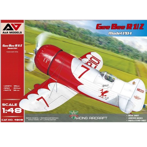 Gee Bee R1/2 Model 1934 A&A Models AAM4808 Plastic model aicraft kit 1:48