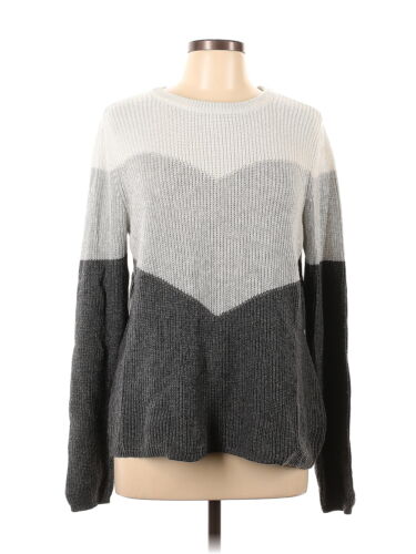 Design History Women Gray Pullover Sweater L - image 1