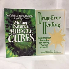2 PC Lot Drug Free Healing & Mother Nature's Miracle PB Free Shipping Lot 2
