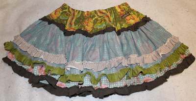 Matilda Jane You & Me Blue Green Ava Tulle Raven Twirl Tutu Skirt 8
