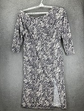 ASOS Design Sweater Maxi Dress Asymmetric Neckline Plus Size US 20 Slit Pattern