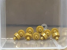 LEGO Parts - Pearl Gold Tile Round 1 x 1 w Bar Holder - No 20482 - QTY 10