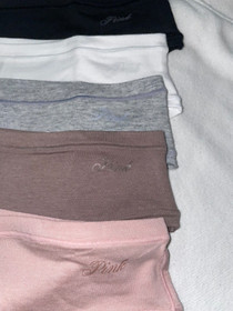 Victoria Secret PINK 5-PACK Cheeky Bikini Panty Lot S cotton modal NEW seamless