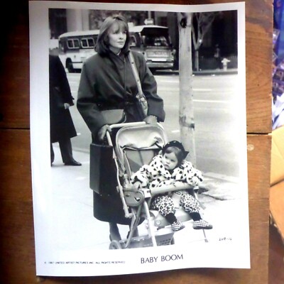 BABY BOOM MOVIE  DIANE KEATON STROLLER OFFICIAL PRESS KIT PHOTO 8X10