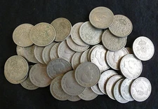 Bulk Lot 40 Clean Pre-Decimal George VI Two-Shillings / Florins 1947-1951 Cu-Ni