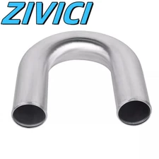 180 Degree OD 51mm 2" Aluminum Intercooler Intake Pipe Piping Tube Hose 600MM