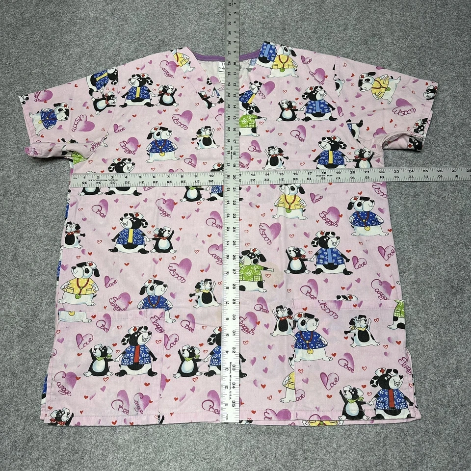 Top Médico Fundamentals by White Swan Perros Para Mujer Cuello en V Bolsillos Talla Mediana Foto 2 de 4