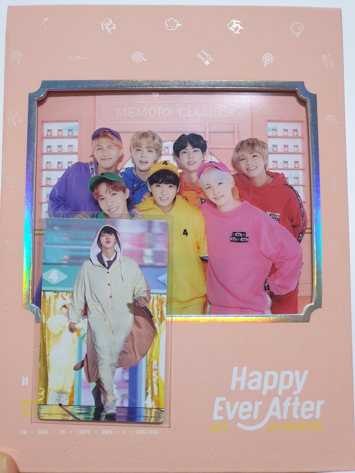BTS 4th Muster Happy Ever After Official DVD Full Set JIN Photocard