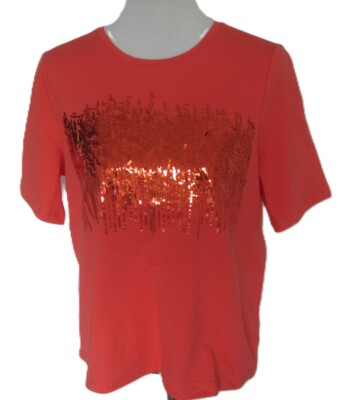 GERRY WEBER T Shirt Glitter Pailetten Damen Gr.46**NEU** A1
