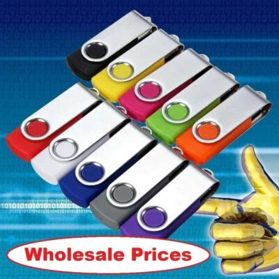 Gros Lecteurs flash USB en vrac (5X - 100X) clé USB clé métallique stylo pouce