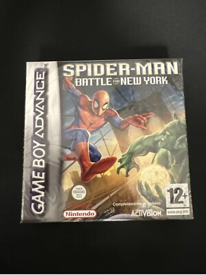 Spiderman-Battle for New York Sealed Nintendo Gameboy Advance, VGA WATA Ready