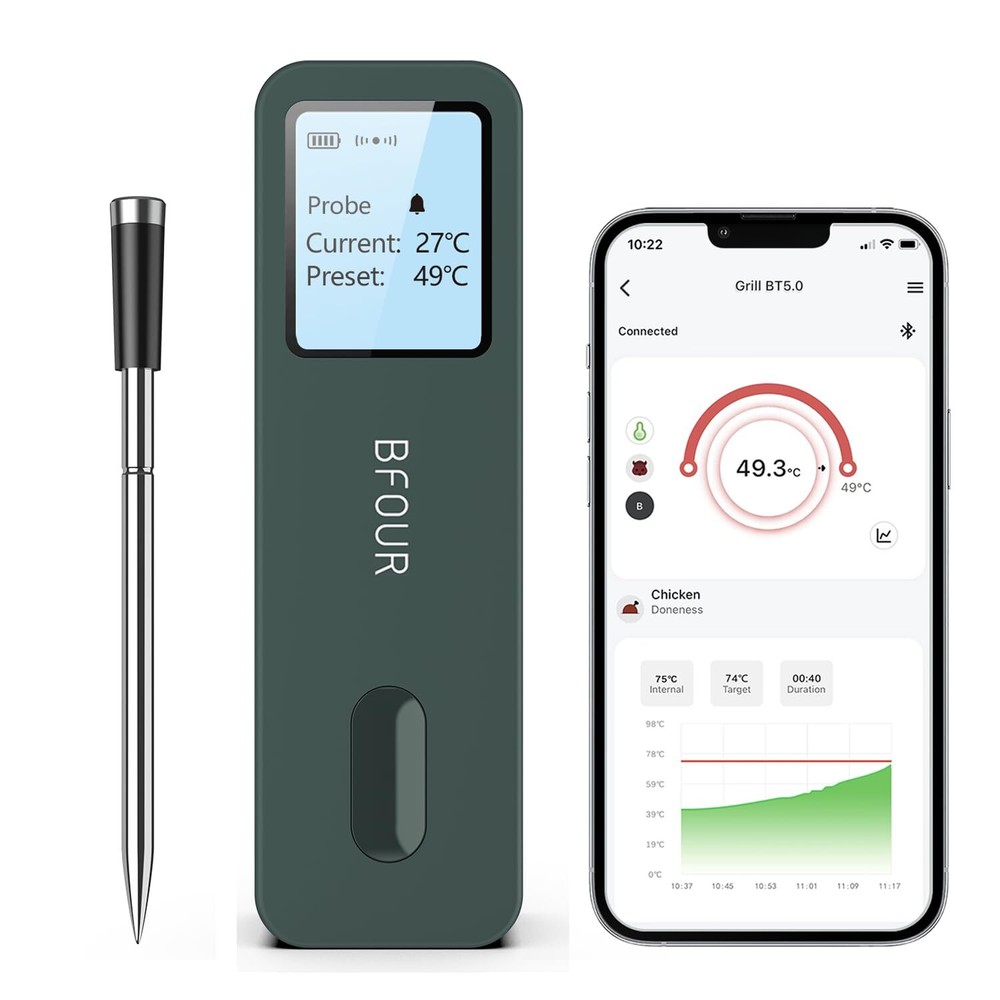 Bluetooth Meat Thermometer Wireless Meat Thermometer Digital Wireless Of 328ft G