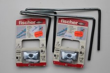 2er Set Fischer Skihaken / Wandhaken für Skibretter max. 10 kg / Skihaken OVP