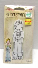 NEW Julie Nutting Doll Cling Stamp Prima Marketing Mixed Media TOBY 910969