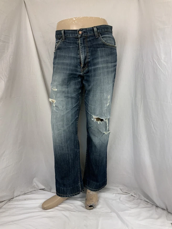 Jeans Ike Behar 34x30 Premium Algodón Envejecido Elástico EE. UU. YGI S1-274 Foto 4 de 4