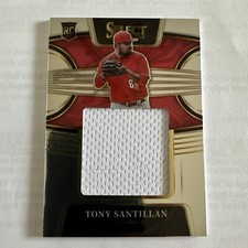 Tony Santillan- 2022 Panini Select Rookie Jumbo Swatch #RJS-TO Cincinnati Reds