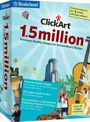 Clickart 1.5 million (for PC) *New,Sealed*O - Image 2 of 2