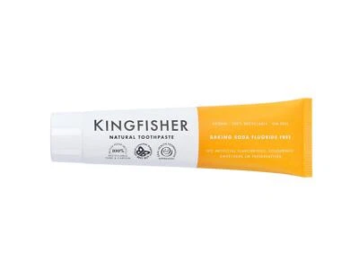 Kingfisher Toothpaste - Baking Soda (Fluoride Free) - 100ml (Pack of 8)