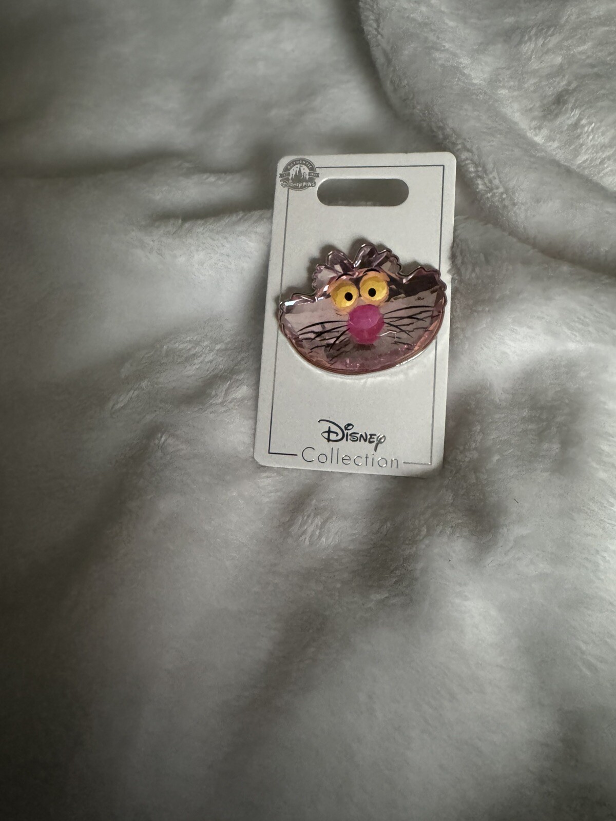 Disney Chestire Cat Glass Structure Trading Pin NWCard 