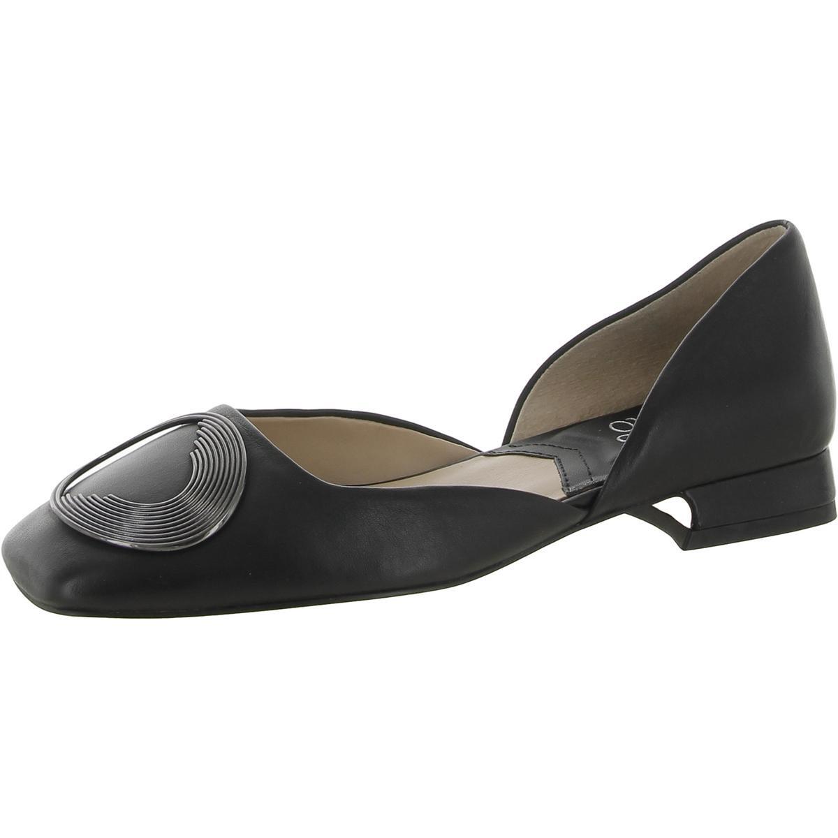 Женские туфли Franco Sarto Branza черного цвета на плоской подошве DOrsay 6.5 Medium (B,M) BHFO 3236