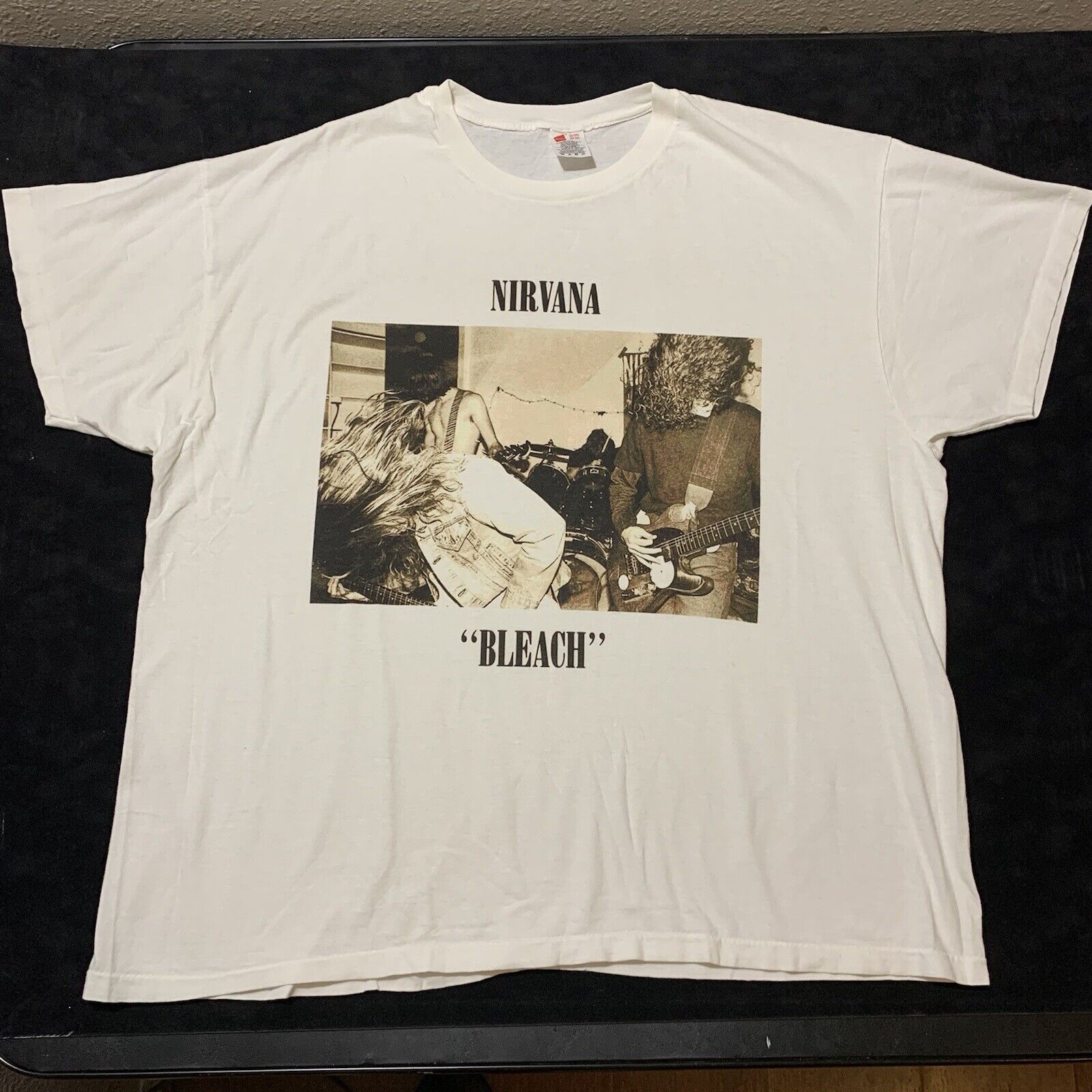 Vintage Nirvana Bleach T shirt Band Tee Single Stitch USA First Tour Men’s  2XL