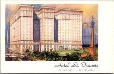 San Francisco CA Hotel St. Francis Union Square Chrome Postcard 793
