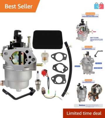 Tune-Up Kit with Carburetor for Generac GP5000 GP5500 GP6500 - Easy Installation