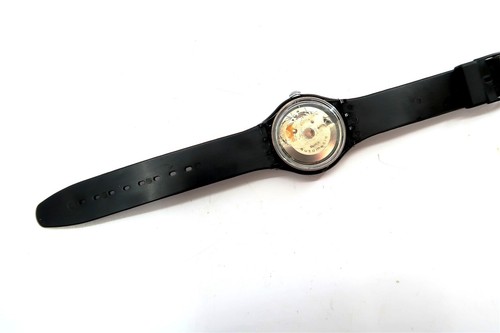 Swatch Automatic Watch BLACK BOARD SAB103 with Case & Papers 1995 NOS - Picture 7 of 10