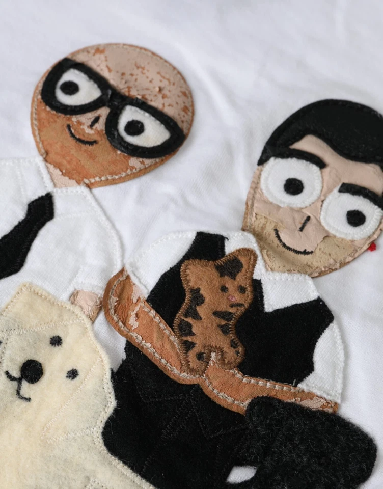 Camiseta DOLCE & GABBANA Niños Algodón Blanco #DGFAMILY Cuello Redondo s. Etiqueta 10 390usd Foto 3 de 4