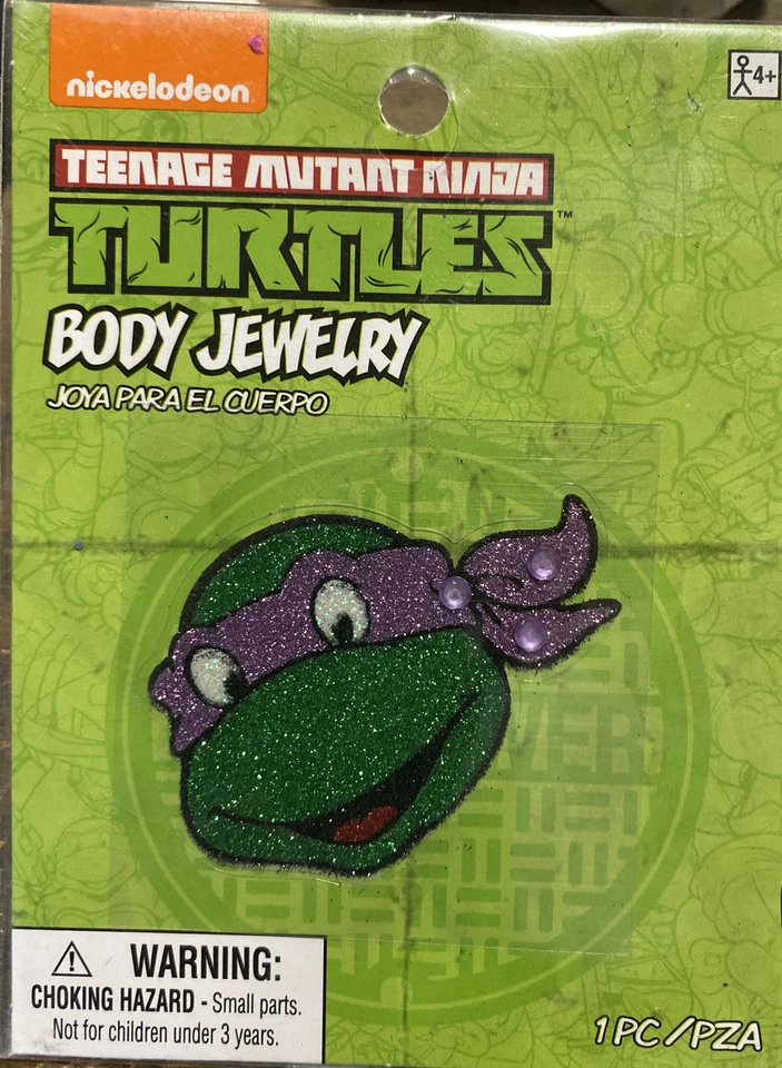 Nickelodeon Teenage Mutant Ninja Turtles TMNT Tattoos Body Jewelry 3 Packs Foto 2 de 4