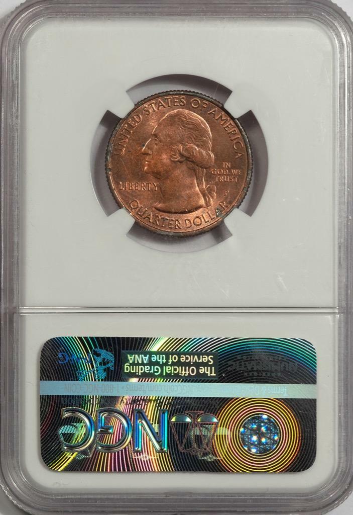 2014 NGC MS64 Improperly Annealed Planchet Shenandoah Quarter Mint