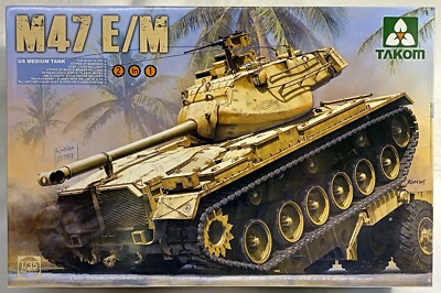 Takom 2072 M47E/M Patton 1:35 Zustand 4: Aus Vorbesitz; Decals nicht vorhanden