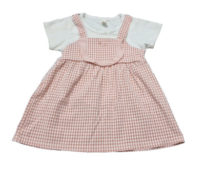 Baby Mädchen, Kleinkind, Kleinkind Kleid, Farbe Rosa, Größe XL / 9-12 Monate 