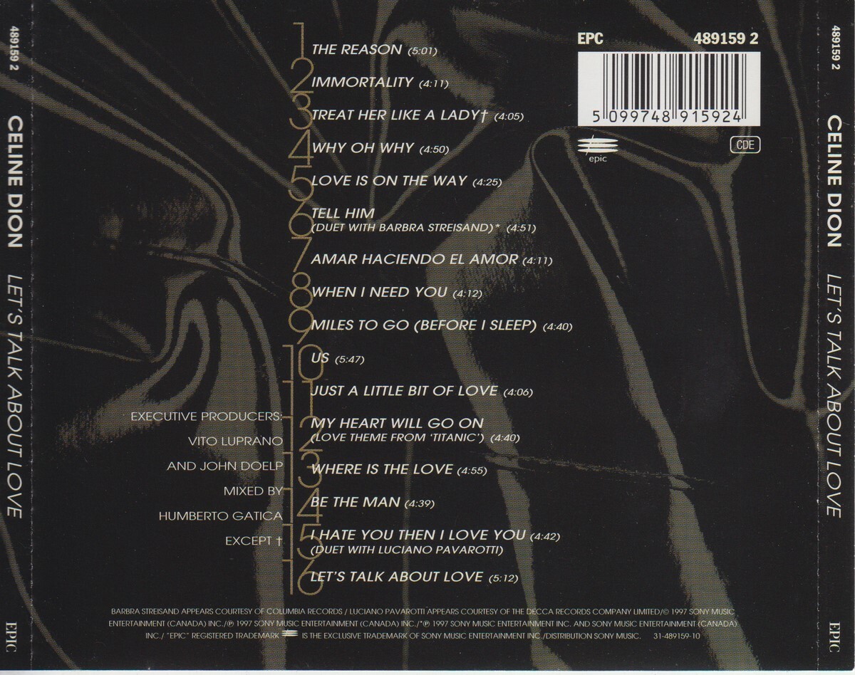 CELINE DION VOICE OF LOVE CD セリーヌ Celine Dion - Let's Talk About Love NM | eBay UK