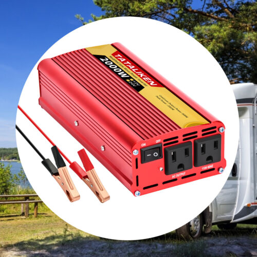 2500W Car Power Inverter DC 12v to AC 110V 60HZ with Dual USB Ports - Picture 9 of 18
