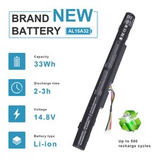 AL15A32 33Wh Battery for Acer Aspire E5-422 E5-573 E5-573G E5-573T E5-522 E722