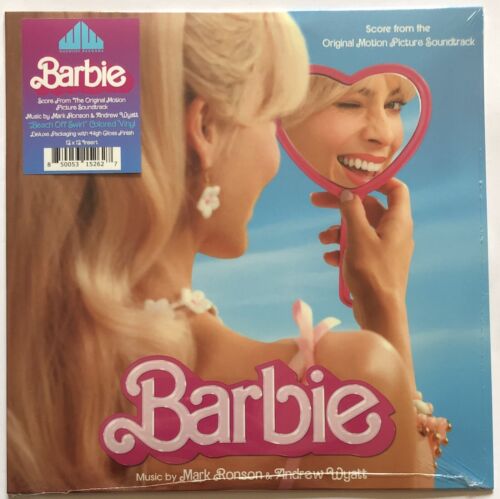 Barbie Soundtrack Pink Blue Marble Vinyl Record 850053152627 - Imagen 1 de 4