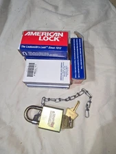 American Lock  USA Hardened Series 5200 Padlock. with 2 Keys