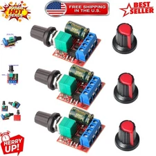 Versatile 3pcs Adjustable DC Motor PWM Controllers - Perfect for DIY Projects