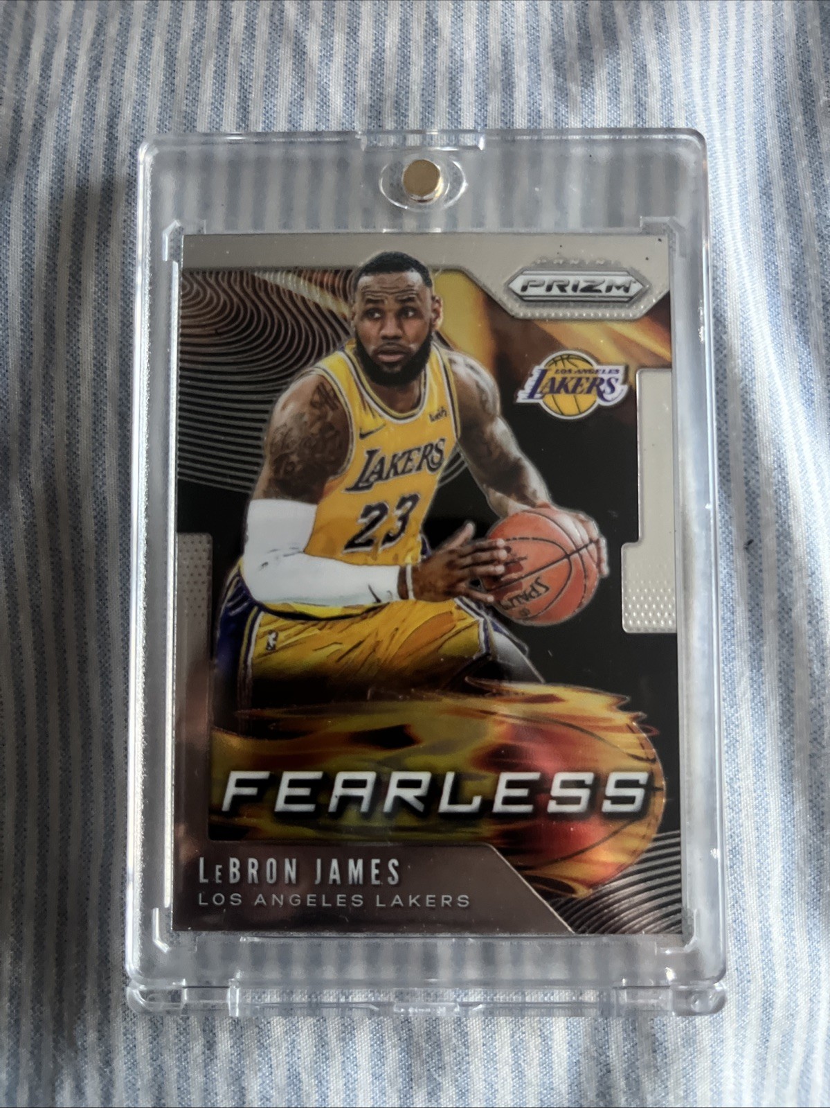 2019-20 Panini Prizm - Fearless LeBron James #3 Silver Prizm