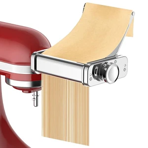 Pasta Attachment for KitchenAid Stand Mixer, 3-in-1 Stainless Steel Pasta Mak...