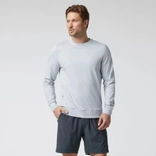 Vuori Ponto Performance Crew light gray size L