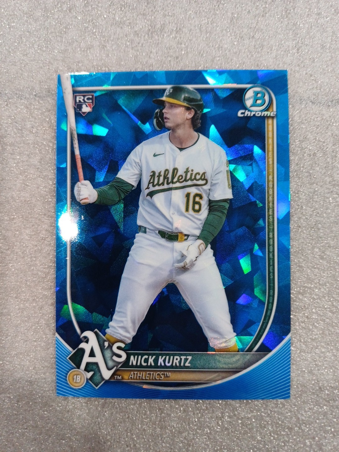 2025 Bowman Chrome Sapphire Edition Nick Kurtz #93 (RC) Athletics Rookie ROY